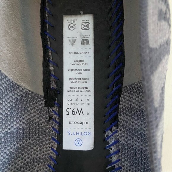 Rothy’s Gray Zebra Pointed Flats sz 9.5 - Picture 7 of 7